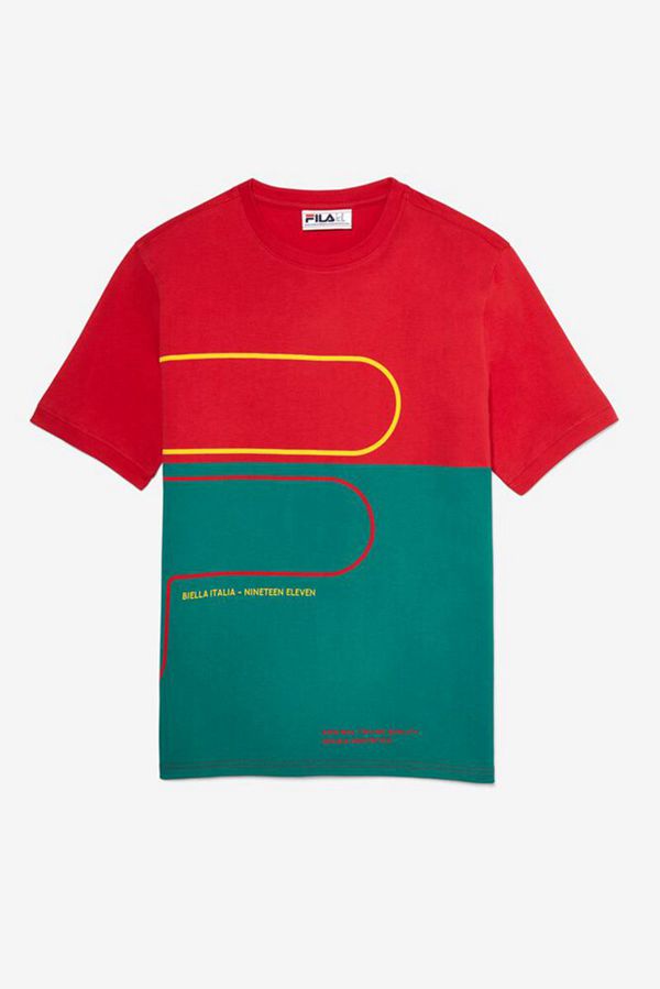 Fila Salza Men's Tee - Red /,NZ 895-61589